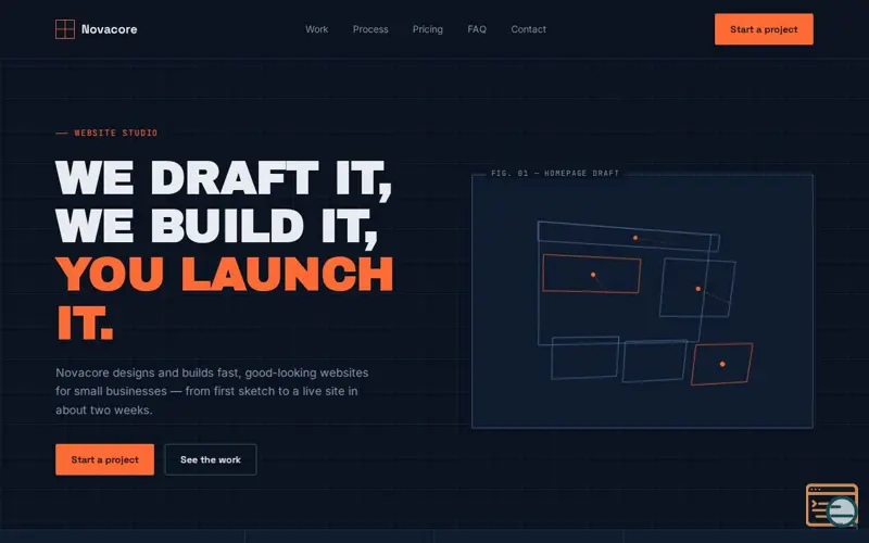 Screenshot of Novacore Studio 