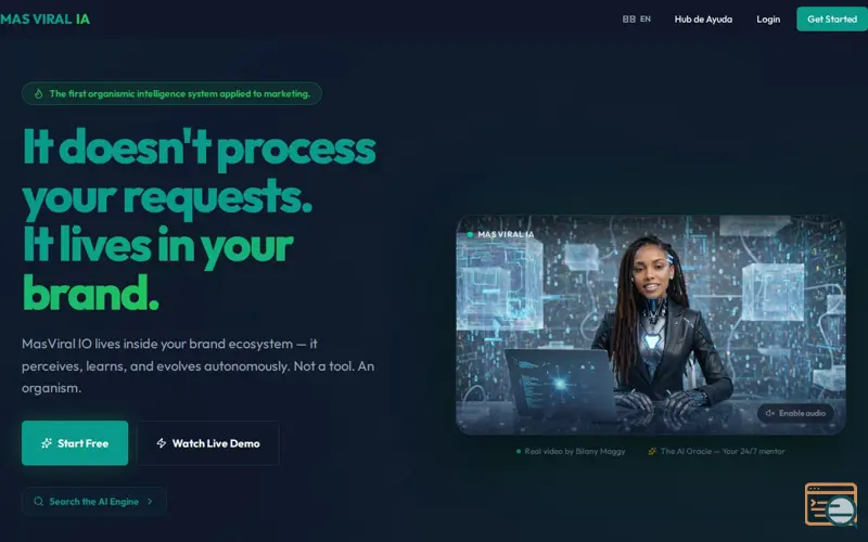 Screenshot of MasViral IA