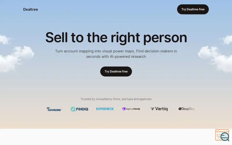 Screenshot of Dealtree