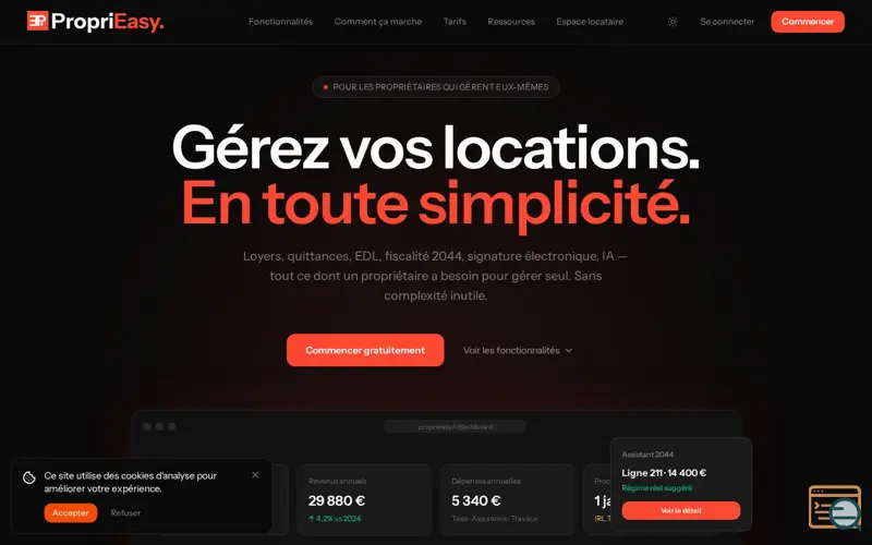 Screenshot of PropriEasy