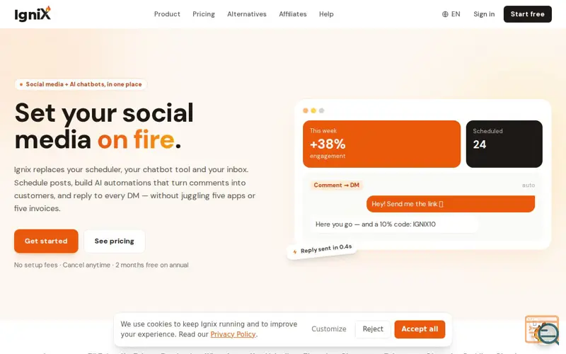 Screenshot of Ignix