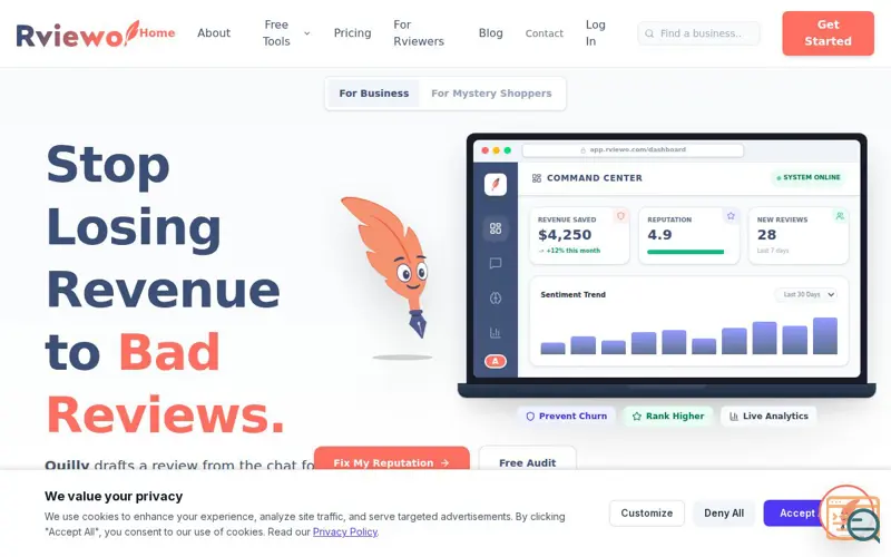 Screenshot of Rviewo