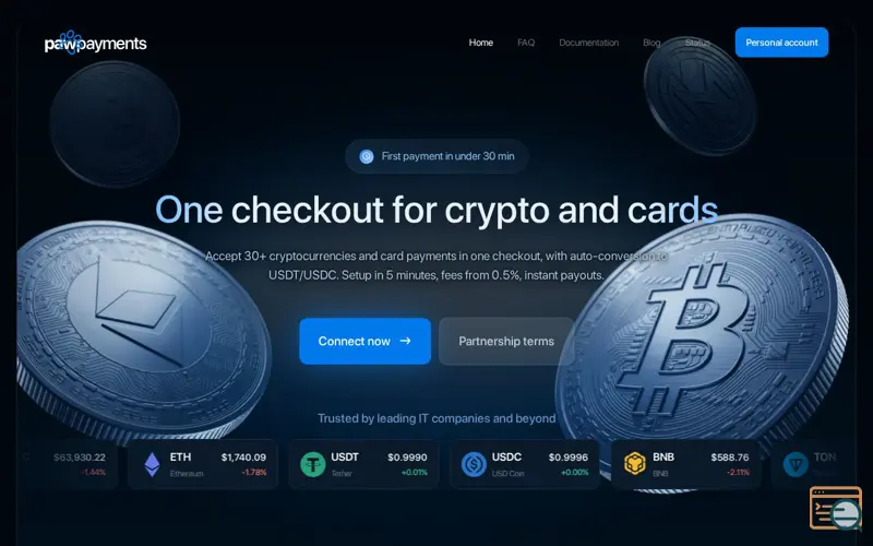 Screenshot of PawPayments