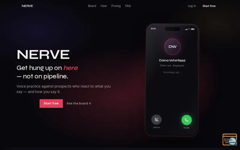 Screenshot of NERVE