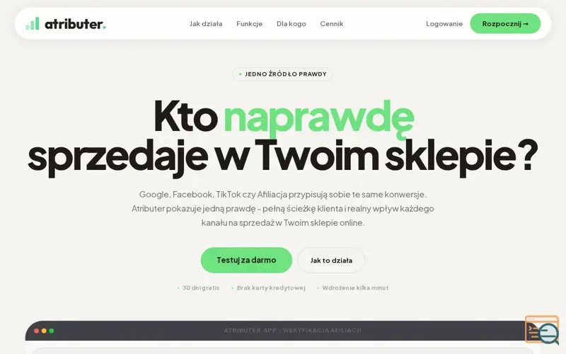 Screenshot of Atributer.com