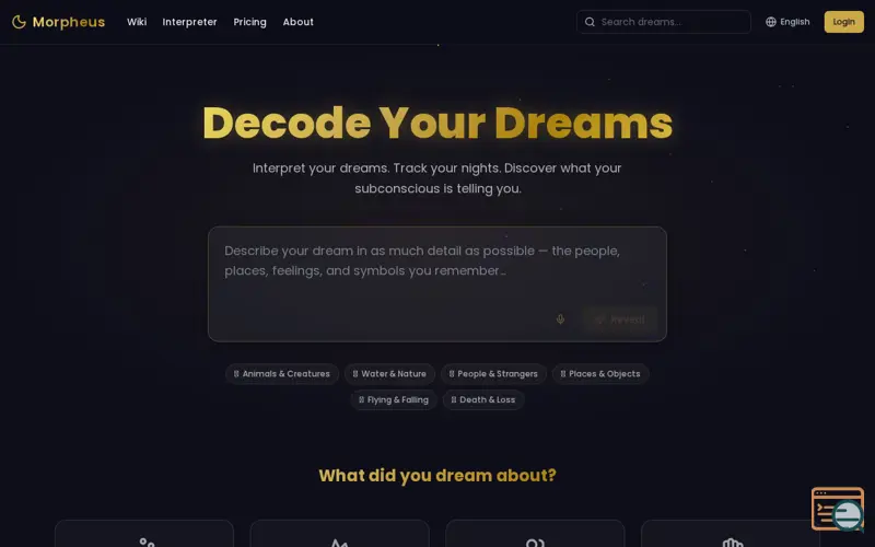 Screenshot of Morpheus