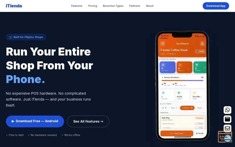 Screenshot of iTienda
