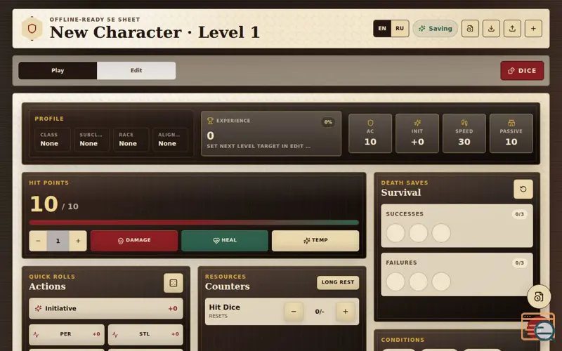 Screenshot of Quest Ledger