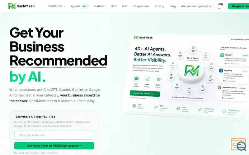 Screenshot of RankMesh