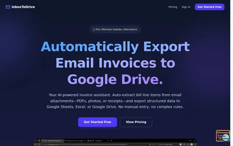 Screenshot of InboxToDrive