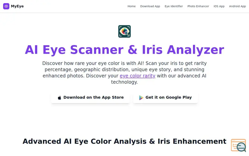 Screenshot of MyEye