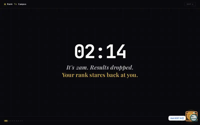 Screenshot of RankToCampus