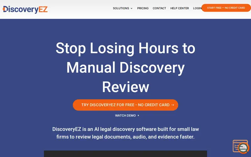 Screenshot of DiscoveryEZ