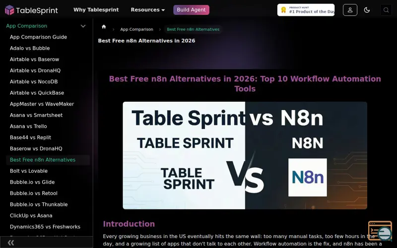 Screenshot of Table sprint, a launch using Amazon SES