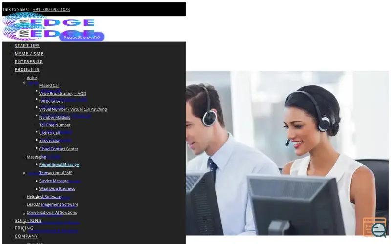 Screenshot of Cloud Contact Center Software