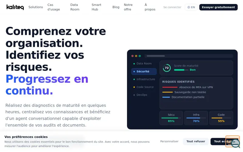 Screenshot of Kaliteq