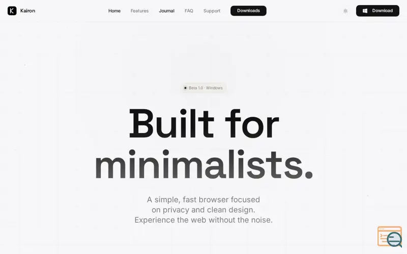 Screenshot of Kairon Browser