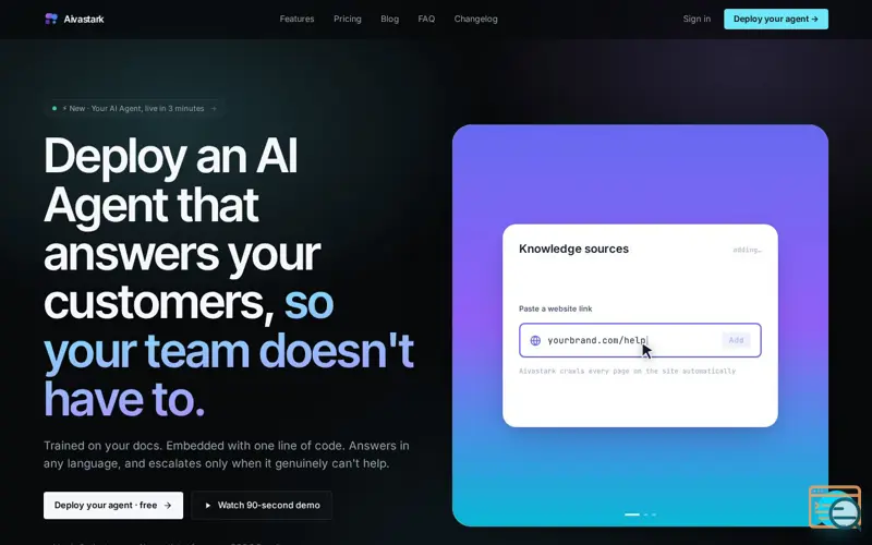 Screenshot of Aivastark
