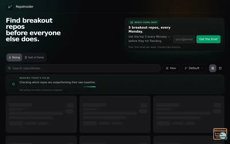 Screenshot of RepoInsider