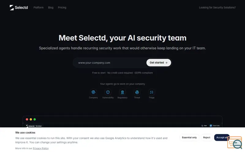 Screenshot of Selectd