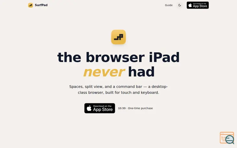Screenshot of SurfPad