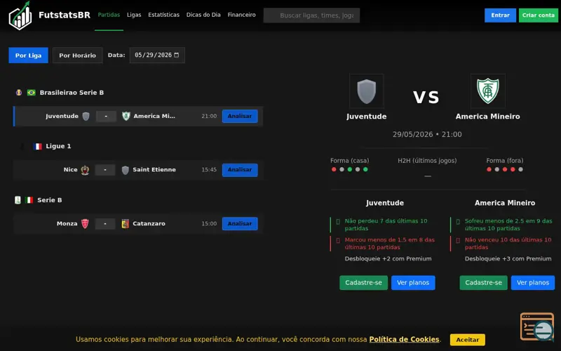 Screenshot of FutstatsBR