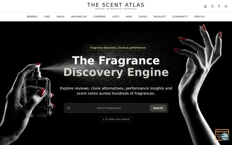 Screenshot of Scent Atlas
