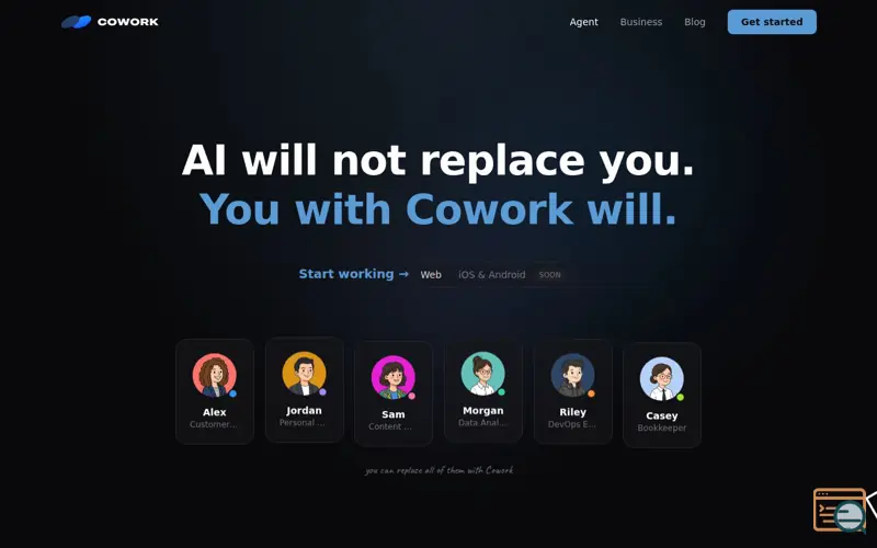 Screenshot of cowork.ink