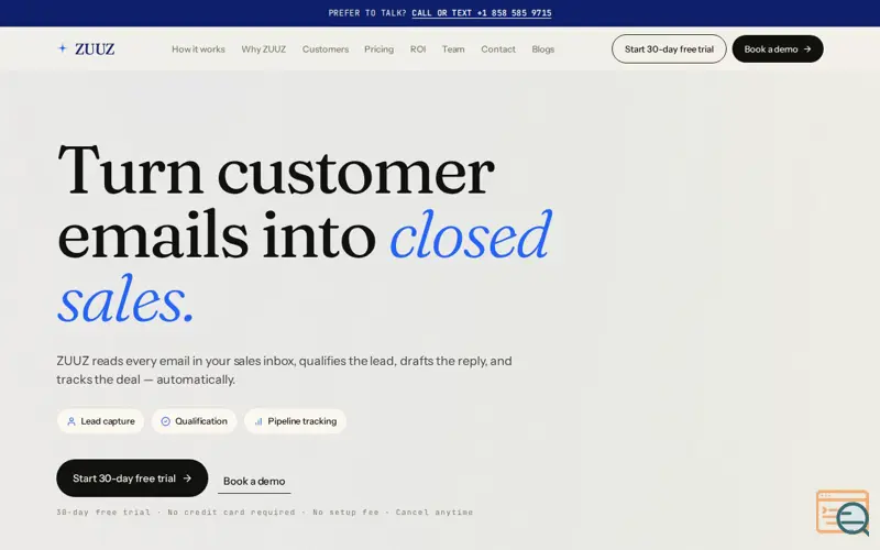 Screenshot of ZUUZ