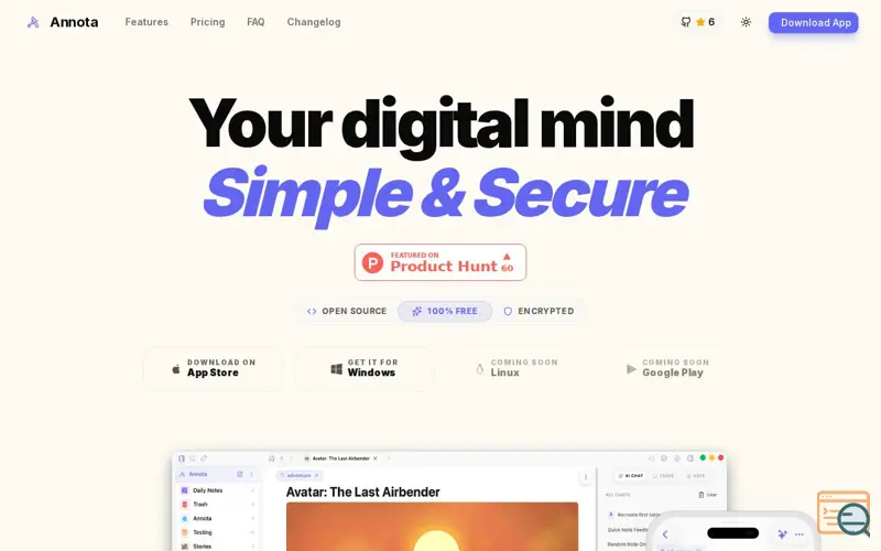 Screenshot of Annota