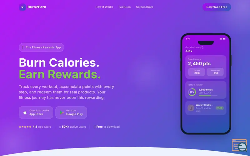 Screenshot of Burn2Earn