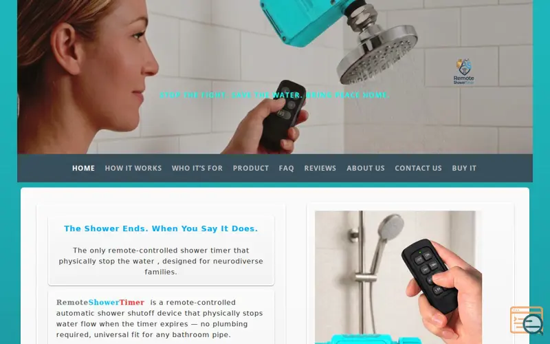 Screenshot of RemoteShowerTimer 