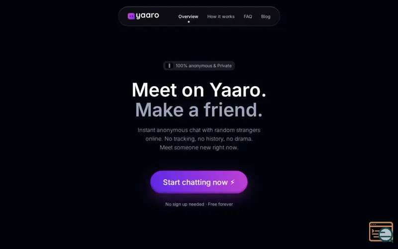 Screenshot of Yaaro.chat