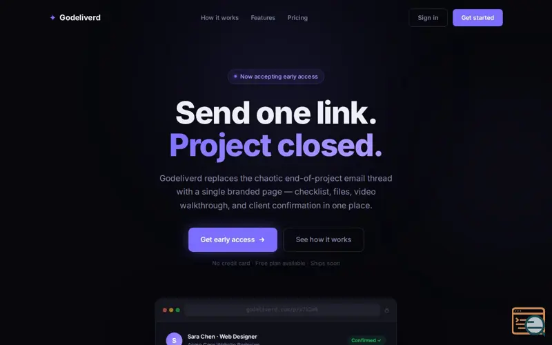 Screenshot of Godeliverd