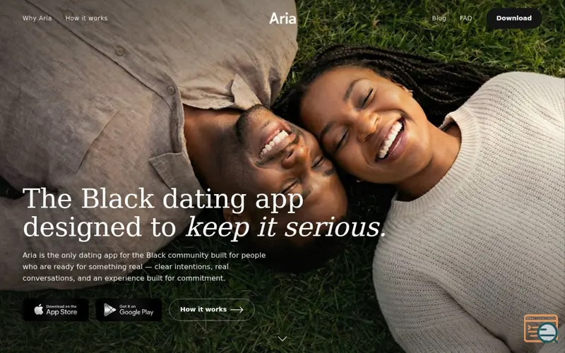 Screenshot of Aria