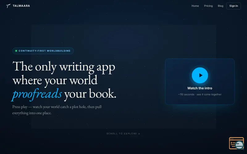 Screenshot of Talmaara