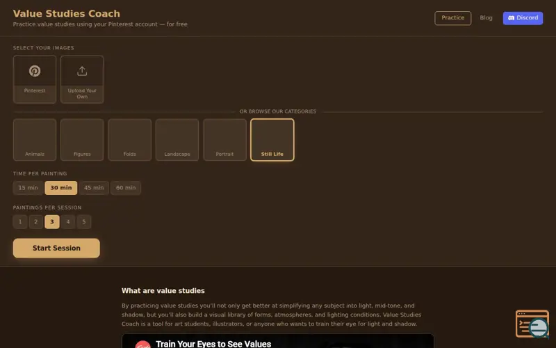 Screenshot of Valuestudiescoach