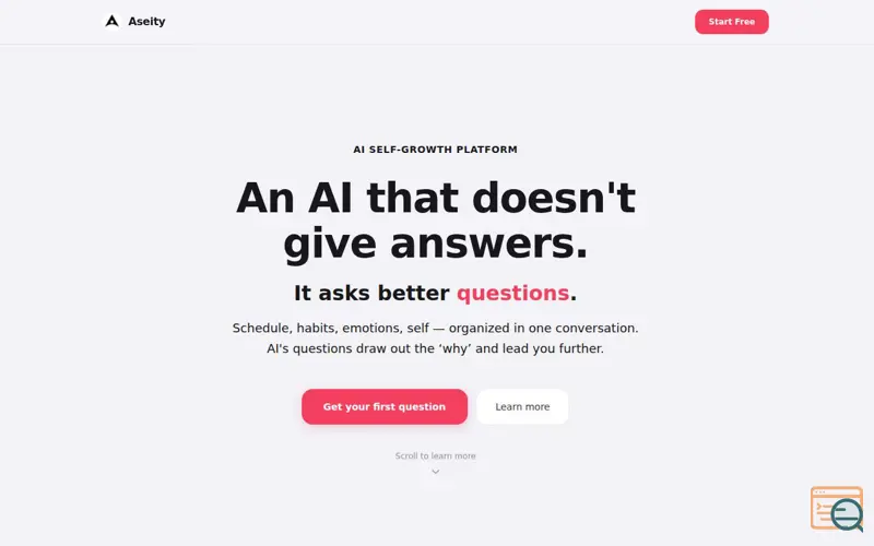 Screenshot of Aseity