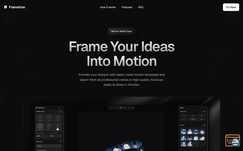 Screenshot of Frametion