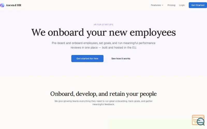 Screenshot of Ascend HR, a launch using Better Auth