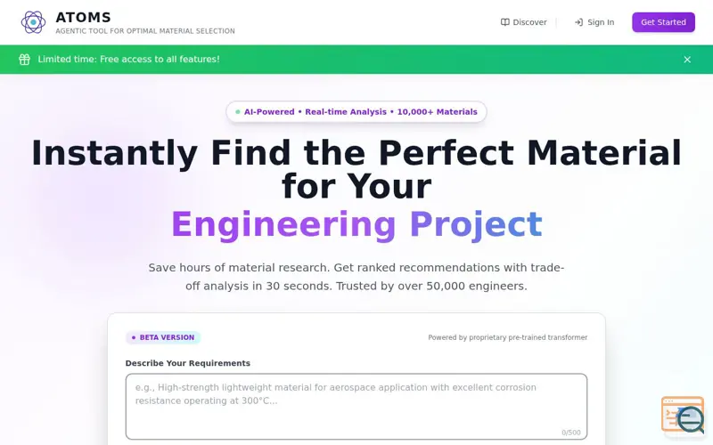 Screenshot of Material Lab