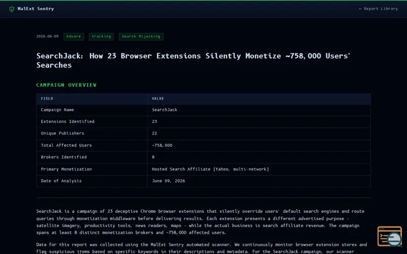 Screenshot of SearchJack