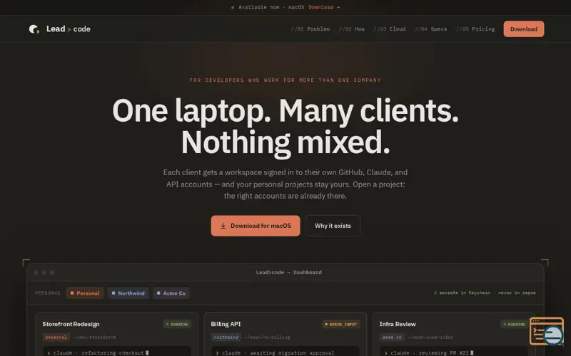 Screenshot of Leadcode