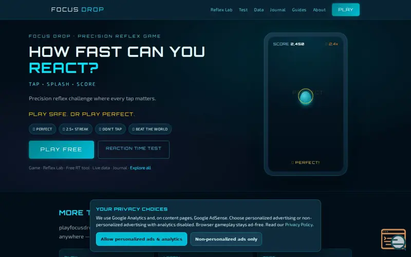 Screenshot of How Fast Can You React?