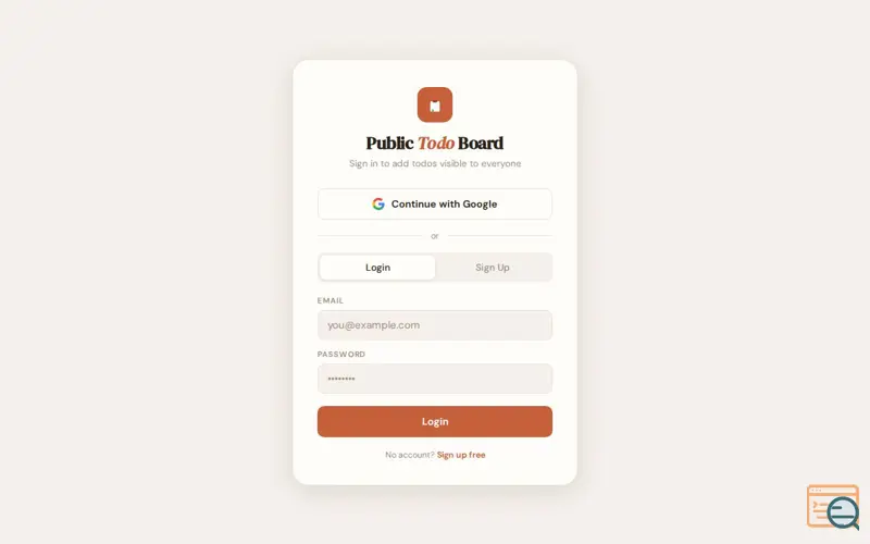 Screenshot of Open Todos