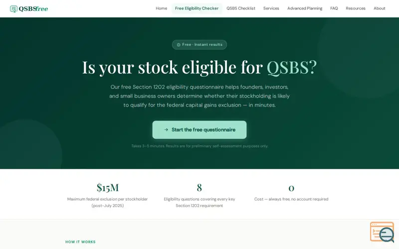 Screenshot of QSBS Free