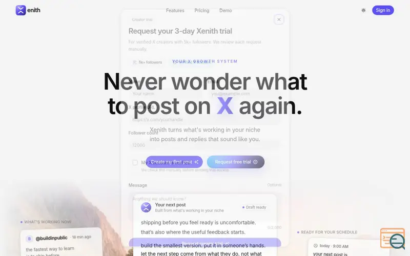 Screenshot of Xenith