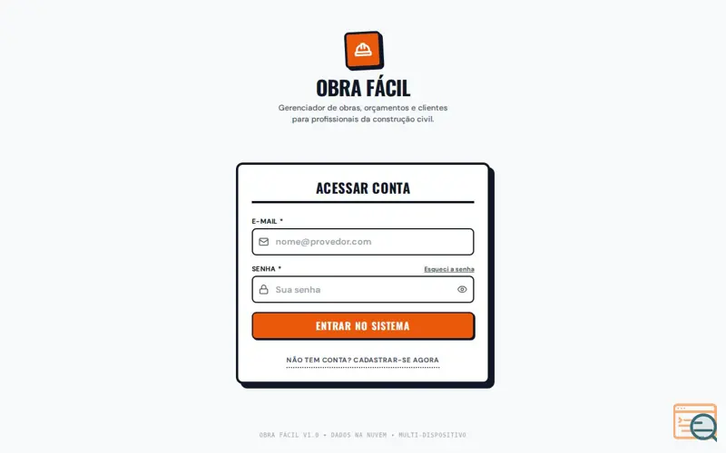 Screenshot of ObraFácil
