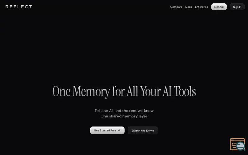 Screenshot of Reflect Memory, a launch using Unicorn Studio