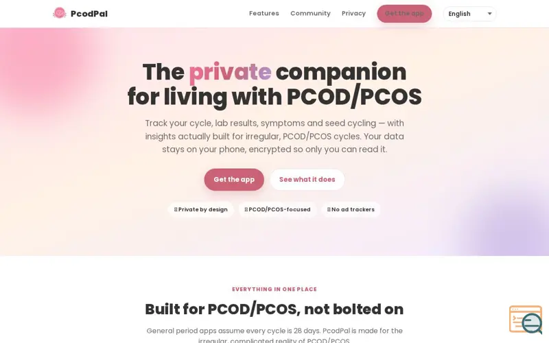 Screenshot of PcodPal 